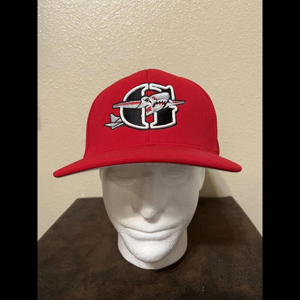Georgia Bombers Baseball Club Training Development Fitted Cap Hat Sz. 7 3/8-8 XL